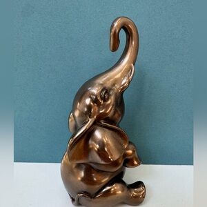 Elegant Bronze Elephant Figurine
